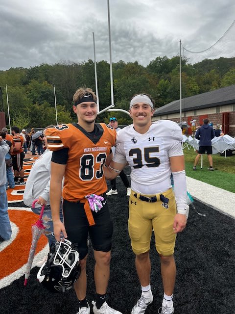 Leps reunited!

⁦<a href="/Waynesburg_FTBL/">Waynesburg Football</a>⁩ ⁦<a href="/JCUFootball/">John Carroll Football</a>⁩