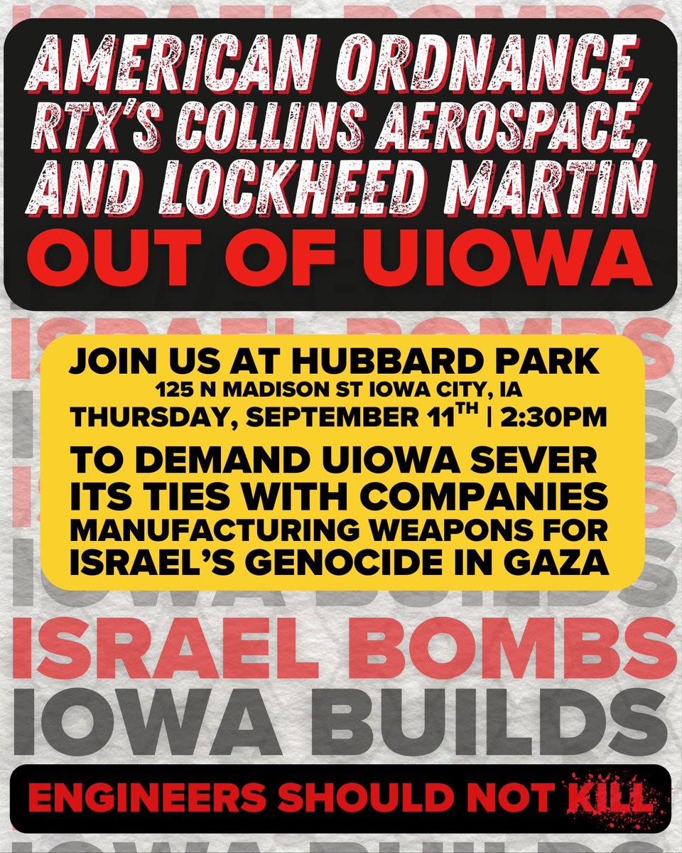 Iowa City Action for Palestine tweet media
