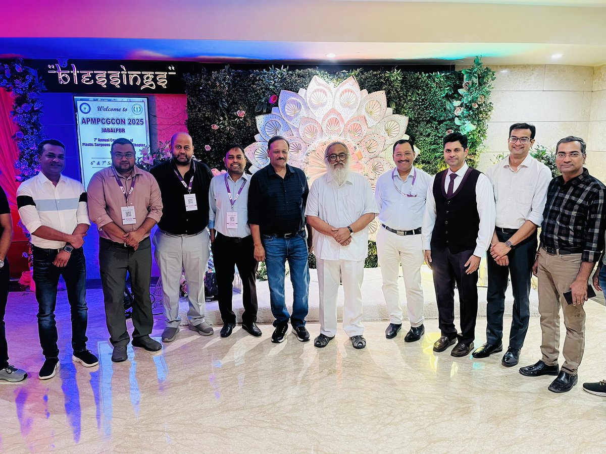 Professor Dhananjaya Sharma (@dhananjayasha19) on Twitter photo At the Plastic Surgery conference dinner, I met many former trainees, some after 26 yrs—each inspired & mentored by <a href="/drpa/">Dr Pawan Agarwal</a> to choose this path
My 🧠 says conferences are about data, but my ❤️ knows it is such dinners!
Proud to see them carrying the DOS flag as brilliant plastic At the Plastic Surgery conference dinner, I met many former trainees, some after 26 yrs—each inspired & mentored by <a href="/drpa/">Dr Pawan Agarwal</a> to choose this path
My 🧠 says conferences are about data, but my ❤️ knows it is such dinners!
Proud to see them carrying the DOS flag as brilliant plastic