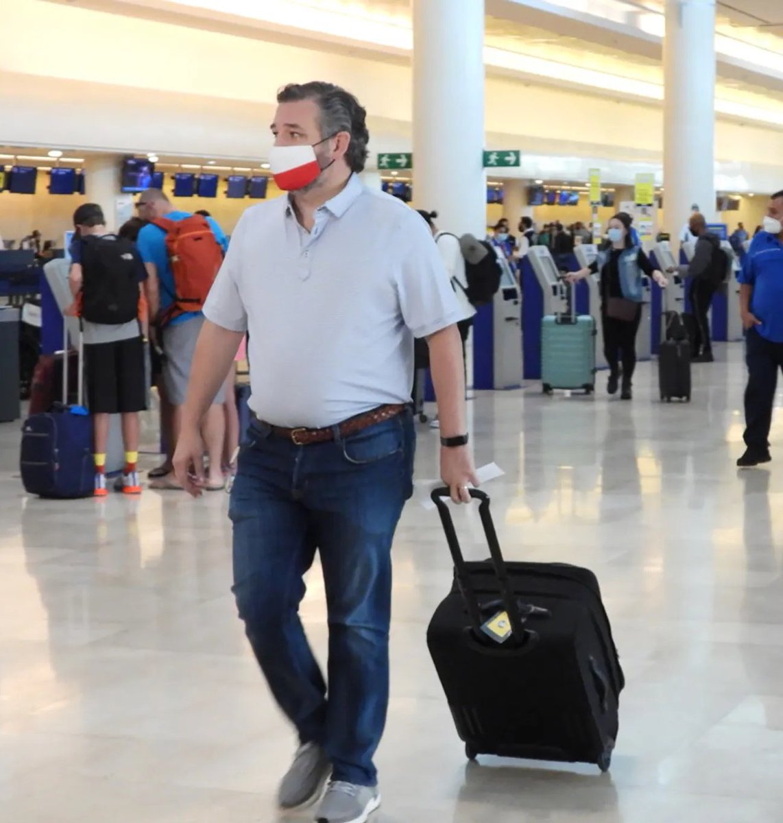 TheRealThelmaJohnson (@therealthelmaj1) on Twitter photo Recently declassified photo of FBI Informant Rafael 'Ted' Cruz on his way to investigate drug trafficking in Cancun, Mexico Recently declassified photo of FBI Informant Rafael 'Ted' Cruz on his way to investigate drug trafficking in Cancun, Mexico