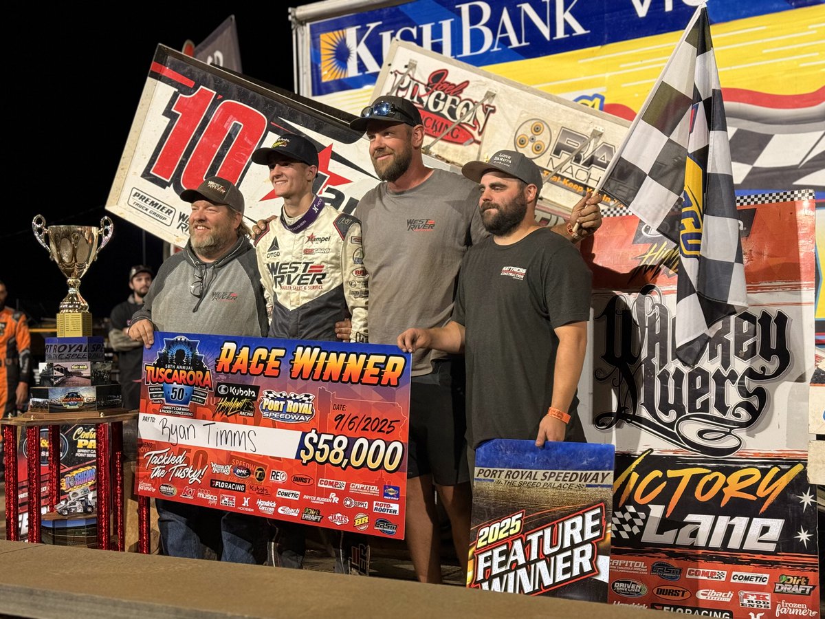 High Limit Racing (@highlimitracing) on Twitter photo Thereโs a new powerhouse in Sprint Car Racing.
The #๐ง๐๐๐ฐ๐ฎ๐ฟ๐ผ๐ฟ๐ฎ๐ฑ๐ฌ is the first @Kubota_USA High Limit Racing win & first <a href="/PortRoyalSpdway/">Port Royal Speedway #SpeedPalace</a> victory for teenager <a href="/RyanTimms_5T/">Ryan Timms</a>.
A month after winning the #NOSvilleNationals and <a href="/HusetsSpeedway/">Huset's Speedway</a> track title w/ Shane Liebig! Thereโs a new powerhouse in Sprint Car Racing.
The #๐ง๐๐๐ฐ๐ฎ๐ฟ๐ผ๐ฟ๐ฎ๐ฑ๐ฌ is the first @Kubota_USA High Limit Racing win & first <a href="/PortRoyalSpdway/">Port Royal Speedway #SpeedPalace</a> victory for teenager <a href="/RyanTimms_5T/">Ryan Timms</a>.
A month after winning the #NOSvilleNationals and <a href="/HusetsSpeedway/">Huset's Speedway</a> track title w/ Shane Liebig!