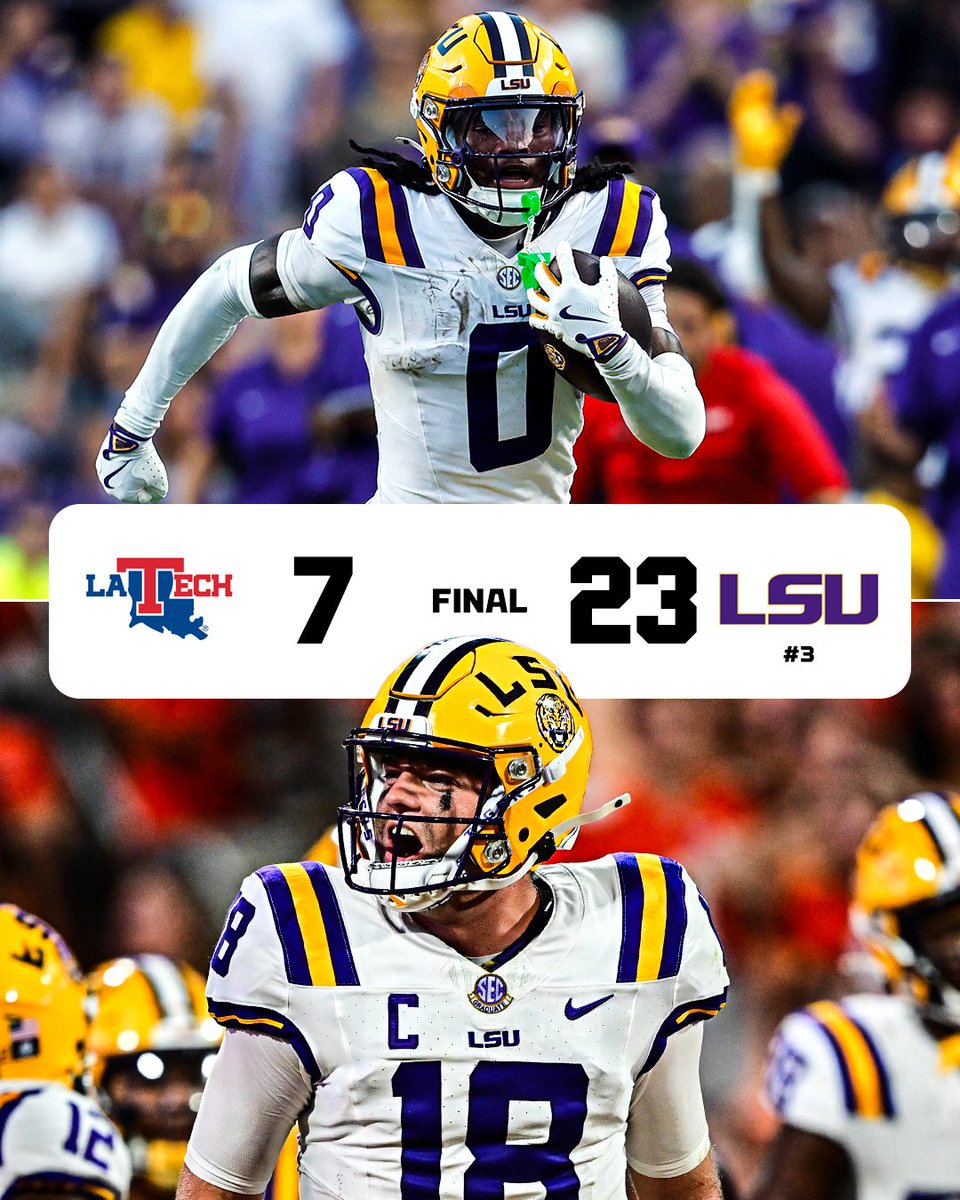 LSU TAKES THE W AGAINST LOUISIANA TECH‼️🐯