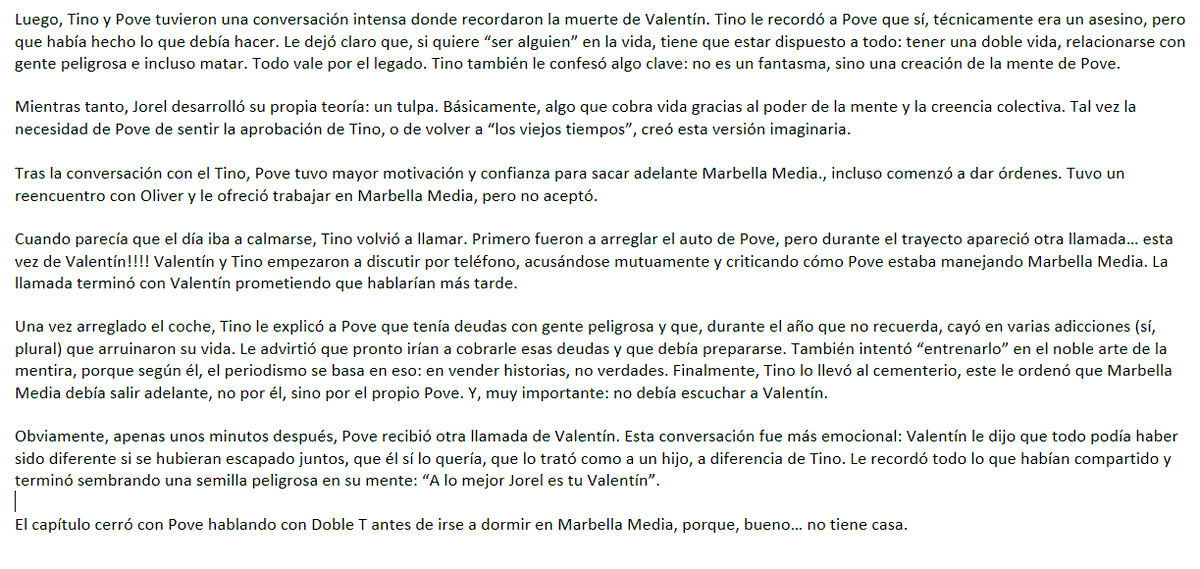 SunnyStark_'s tweet photo. Es que no puede ser que todos los días sea cine, tras cine, tras cine. Rioboo nos está malacostumbrando, pero que siga no mas. 

Aquí dejo el Resumen/Comentario/teoría del capitulo 4 de Povedilla en Marbella    

 #Povedilla #Marbella3 https://t.co/0wSfwX8BUA