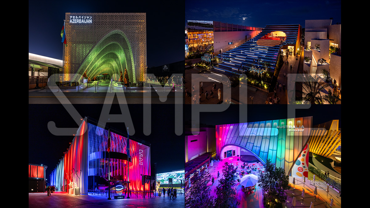 EXPO 2025 NIGHT｣ 写真集としても記録集としても、見開きから最初の2