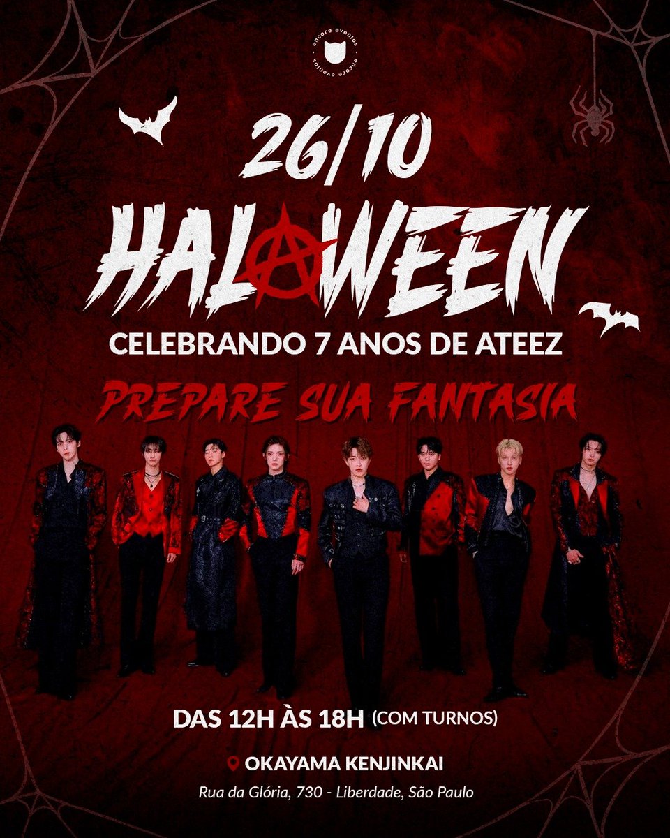 encoreventos's tweet image. Atinys, que tal garantir um lugar nessa fantasia? ✨

Venha celebrar o aniversário do ATEEZ no melhor estilo possível: uma festa de halloween!

Adquira seu ingresso e escolha um dos quatro kits disponíveis cheios de lembranças sensacionais:

anencorestore.com.br/produtos/ingre…