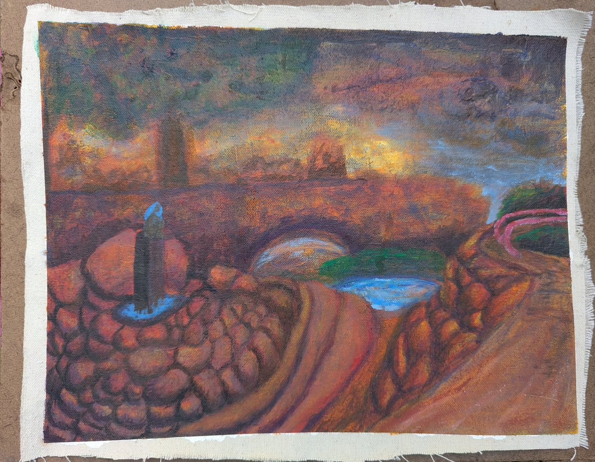the underpainting                    the final