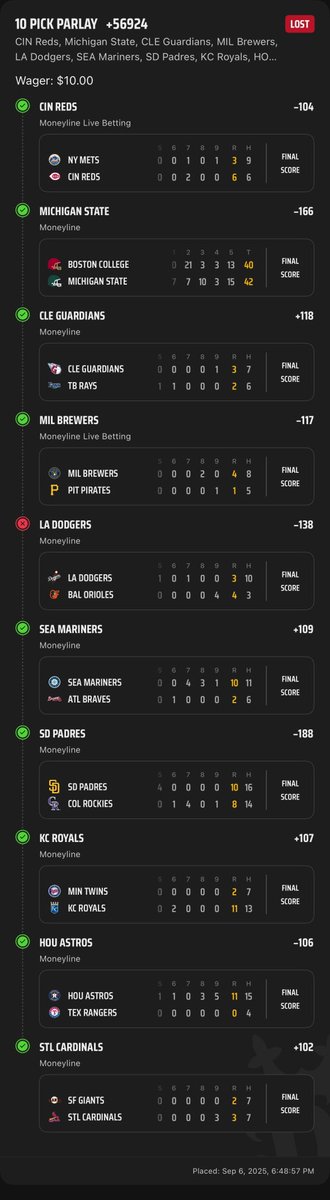 danloadprint's tweet image. 9/10 updated slip, lost in the worst way imaginable. Dodgers are never seeing another slip again.
