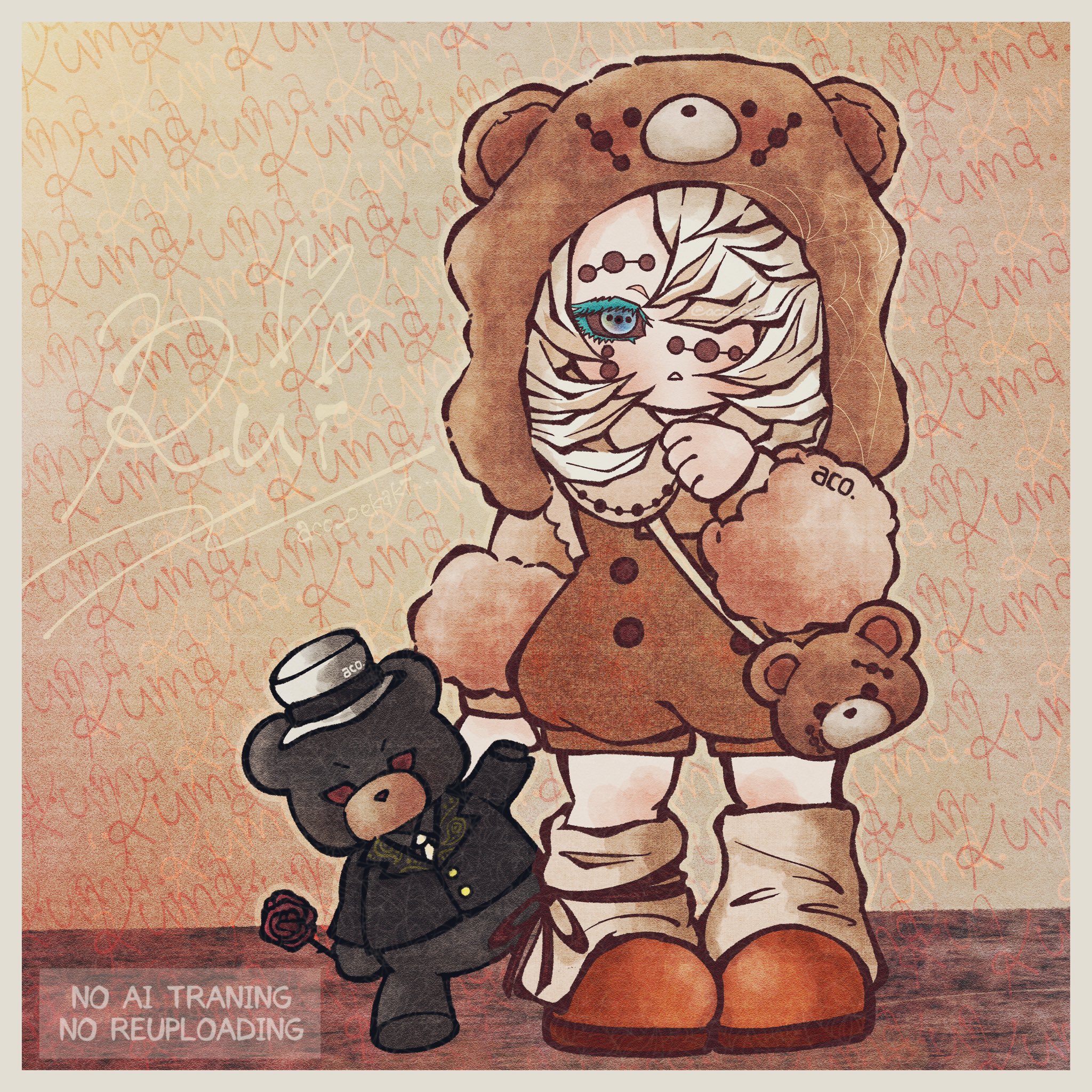 くまちゃん様おまとめ7点 おめめの位置が絶妙にかわいいくまちゃん（k18） | Antique L