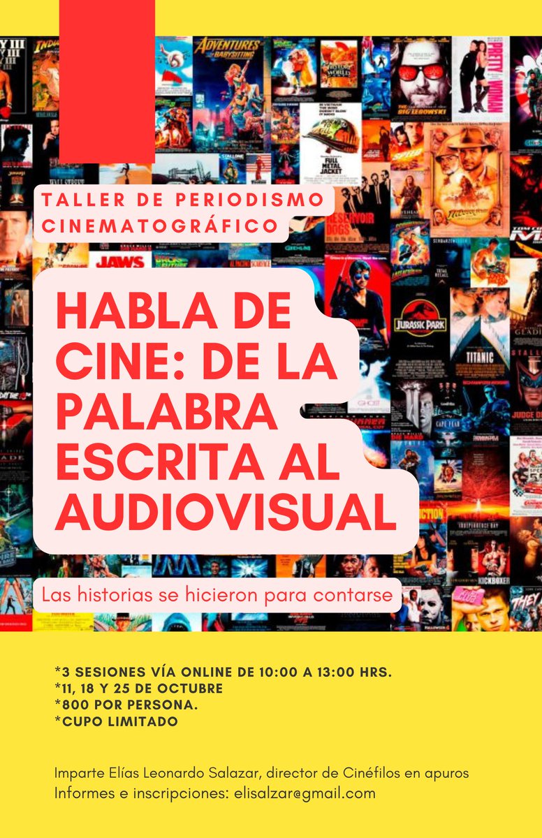 Recuerden que impartiré este taller. Si conocen a alguien que ya no quiera dar su opinión y sí preguntar, o evolucionar de un comentario a un trabajo periodístico, ahora es el momento de ayudarle a enmendar el camino. ¿Cómo? Diciéndole que aquí andamos.

Se agradece RT. 🙏