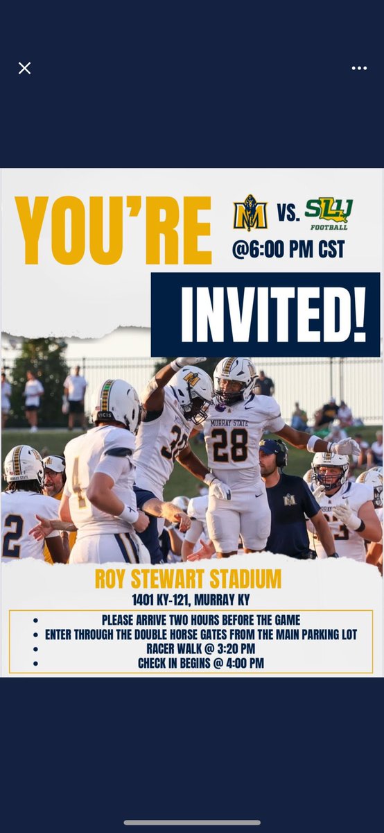 Thank you <a href="/CoachJlawr/">Josh Lawrence</a> for the game day invite!
<a href="/McCrackenStangs/">McCracken County Football</a> 
<a href="/bam_coach78/">Coach Bam</a> 
<a href="/KYFUTURESTARS/">Ricco Hughes</a>