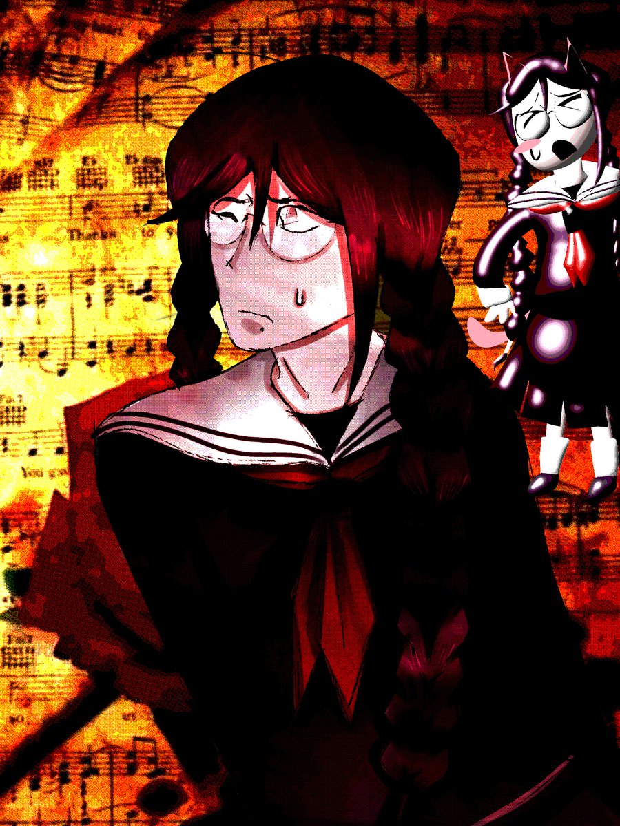 473625won's tweet image. GIRL WHY YOU SO 😓 #tokofukawa #danganronpa