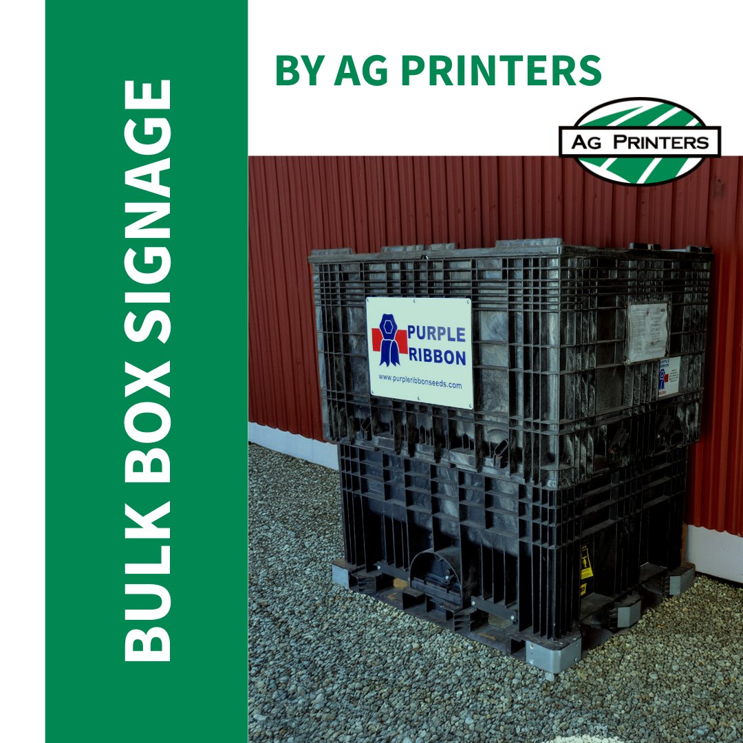 Ag Printers’ bulk box signs combine durability with branding for all your containers. 

agprinters.com/bulk-box-signa…
