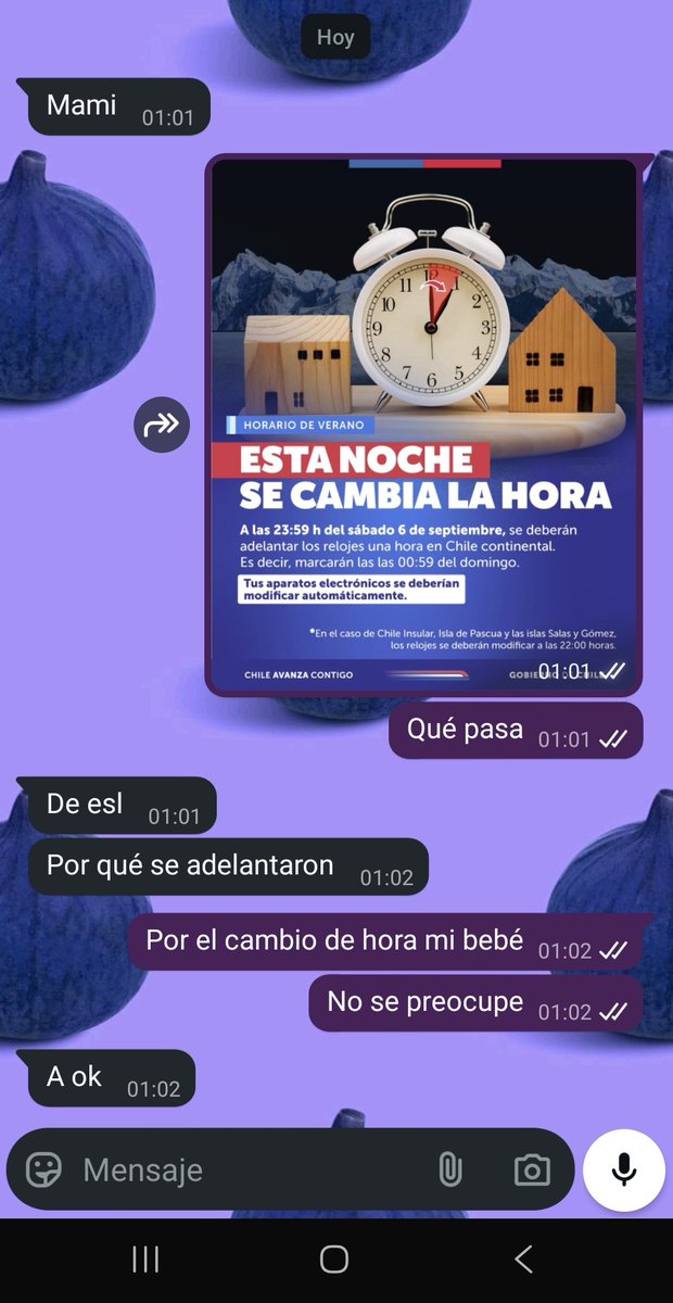 Están los dos juntos viendo películas y me escriben por la hora 🤣