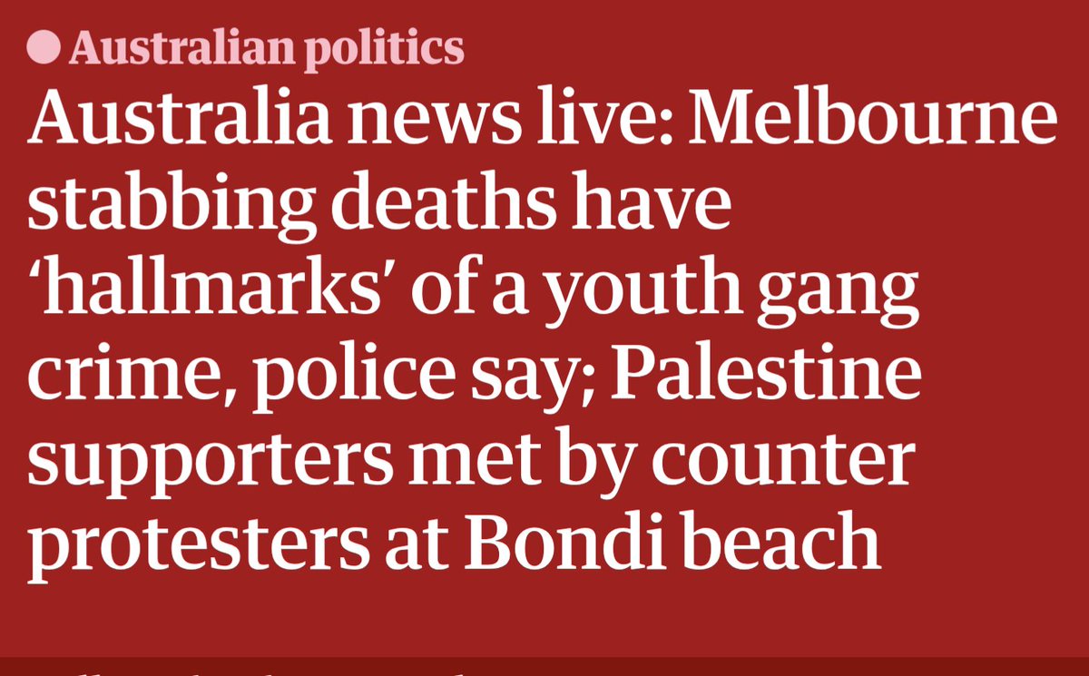 Meanwhile, in Australia....