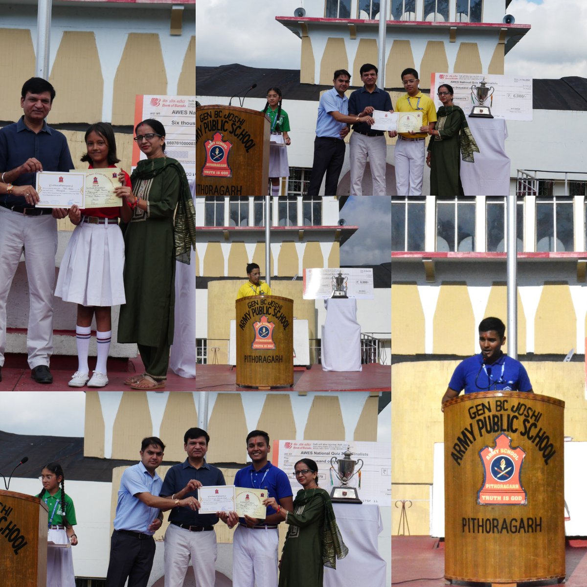 genbcjoshi_aps's tweet image. AWES National Quiz Finale 2025:
Gen BC Joshi APS secured 4th place with a ₹6,000 prize! They were also winners at the Command Level Quiz in Lucknow. Proud of our students! Congrats from Chairman Brig. Gautam Pathania &amp;amp; Principal Mr. Vinod K. Bhama! #AWES #QuizFinale