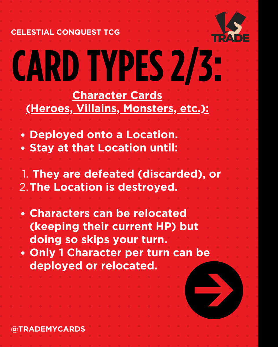 trademycards's tweet photo. Introducing #CelestialConquest Rules and Game Mechanics! Please comment your feedback♥️
#IndieTCG #CustomTCG #CustomCardGame #CustomTradingCardGame #TCG #TradeMyCards https://t.co/ipcHRT4Gn4