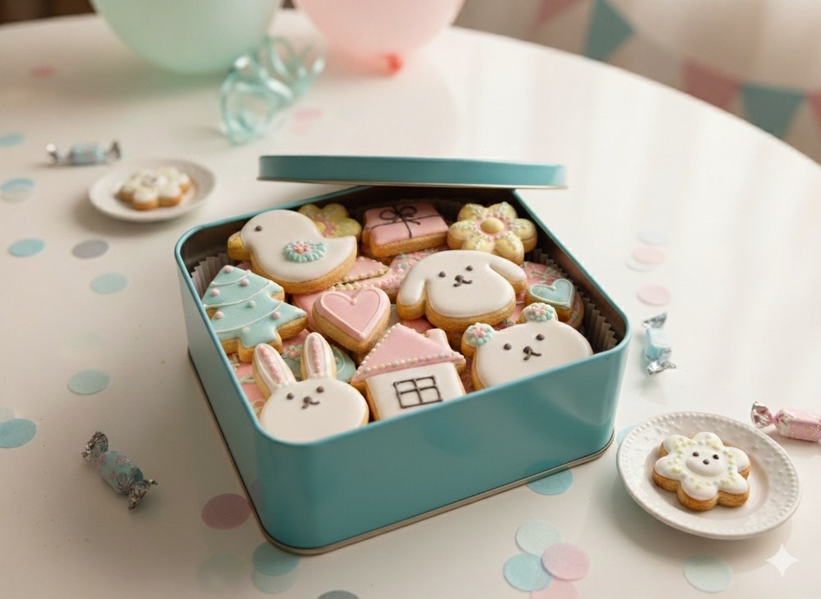 Google の AI 「Gemini」で 手書きの絵を 可愛いアイシングクッキーし