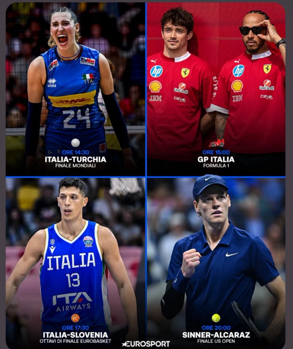 “Pina, stacca il telef…” (e il calcio muto) #italvolley #italbasket #MonzaGP #Sinner #sinneralcaraz
