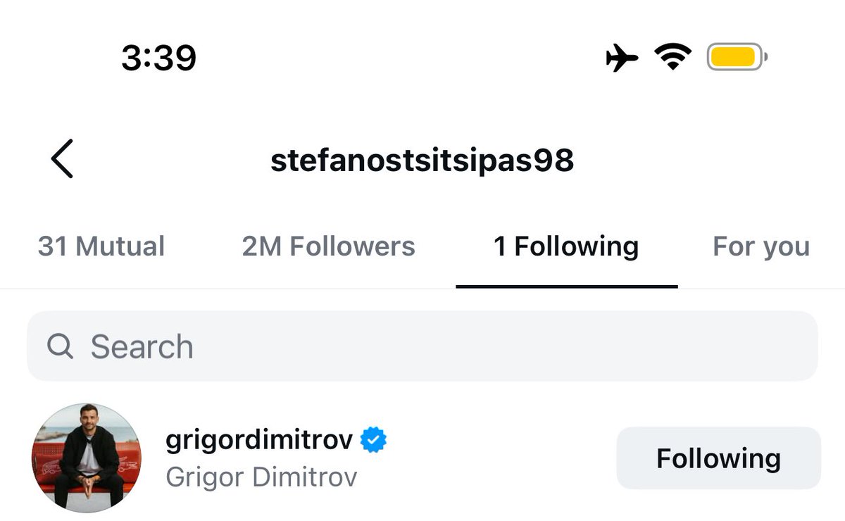 griglobal1's tweet photo. Stefanos follows only one person on Insta, his good friend Grigor :) @steftsitsipas @GrigorDimitrov @atptour #atp #stefanos #stefanostsitsipas #grigor #grigordimitrov https://t.co/IHoBnYorte