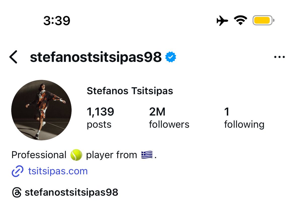 griglobal1's tweet photo. Stefanos follows only one person on Insta, his good friend Grigor :) @steftsitsipas @GrigorDimitrov @atptour #atp #stefanos #stefanostsitsipas #grigor #grigordimitrov https://t.co/IHoBnYorte