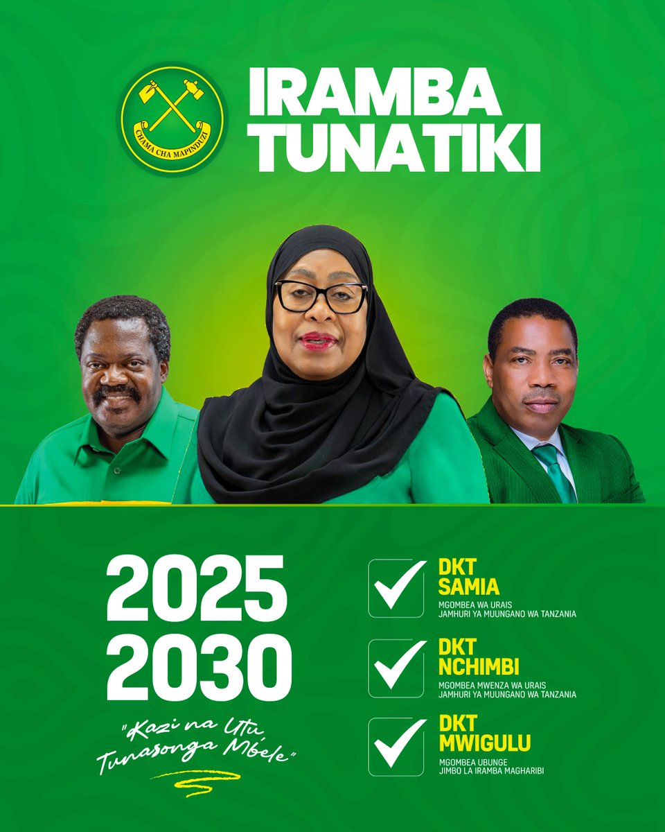 mwigulunchemba1's tweet photo. OKTOBA TUNATIKI, WANAIRAMBA TUKUTANE KWA WINGI VIWANJA VYA CCM LULUMBA TAREHE 10/09/2025. https://t.co/VolwQJo3ZH