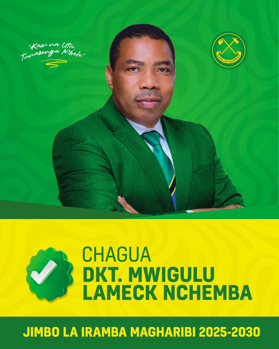 mwigulunchemba1's tweet photo. OKTOBA TUNATIKI, WANAIRAMBA TUKUTANE KWA WINGI VIWANJA VYA CCM LULUMBA TAREHE 10/09/2025. https://t.co/VolwQJo3ZH