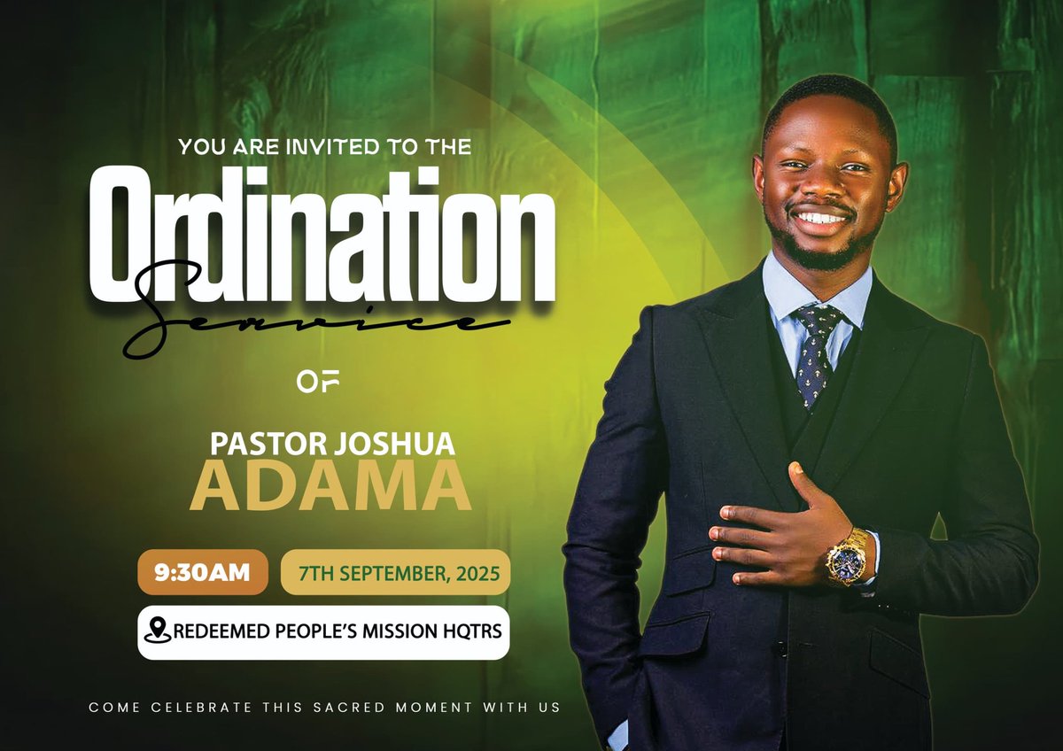 RPMhqs's tweet photo. Welcome to our ordination service. Click the link below π to share in all the amazing moments.
https://t.co/aUS9Ocp81D
#SundayService #Livestreams #LoversofGod #RPMhqs https://t.co/gtnJmyTRzU