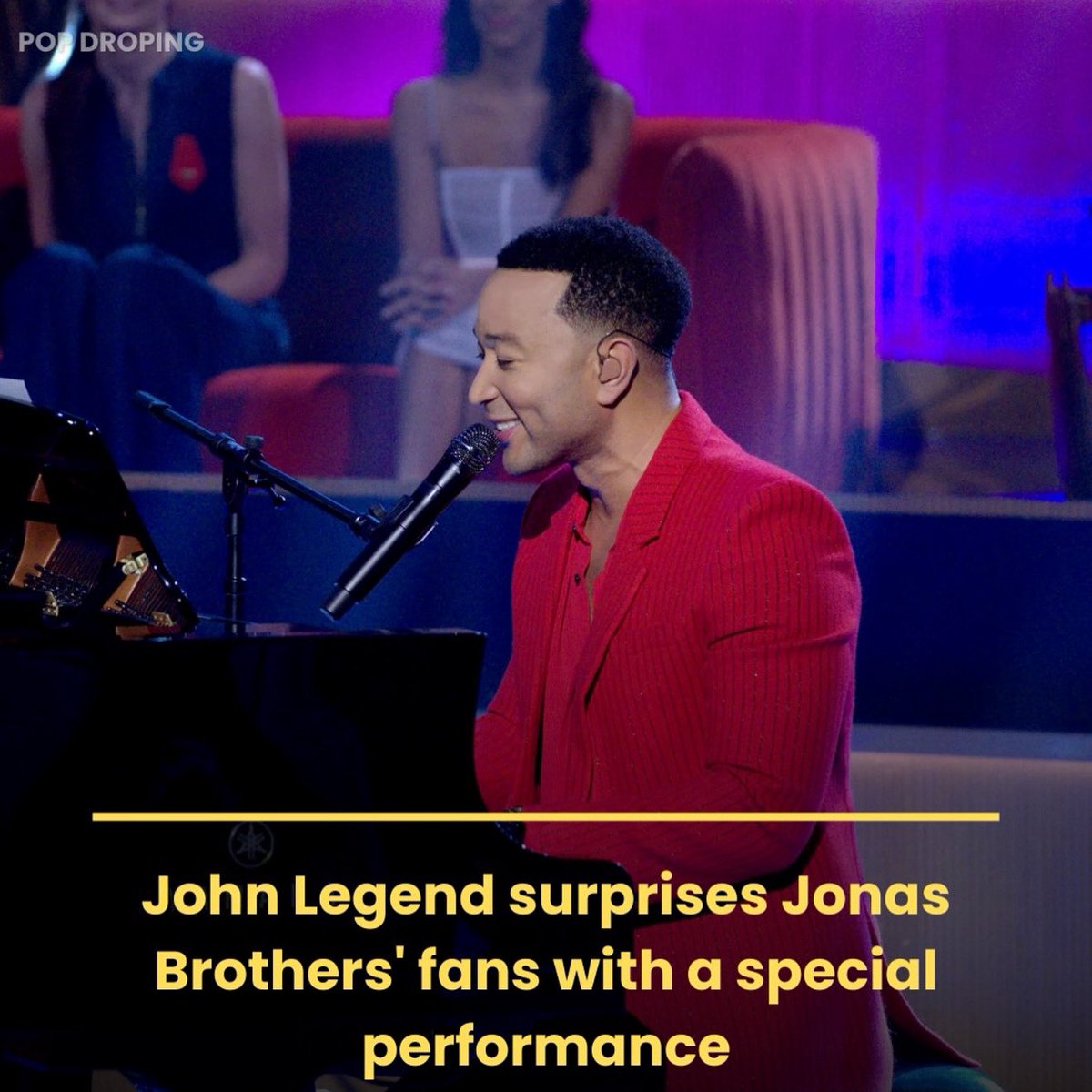 MjPopculture's tweet photo. John Legend made a surprise appearance and performed with the Jonas Brothers, creating an unforgettable show.
#JohnLegend #JonasBrothers #Concert #SurprisePerformance #LiveMusic #Music #Tour #ConcertLife #Unforgettable #PopMusic #RnB #Brothers #Performance #MusicLegend #Legend https://t.co/kH8kPKPROo