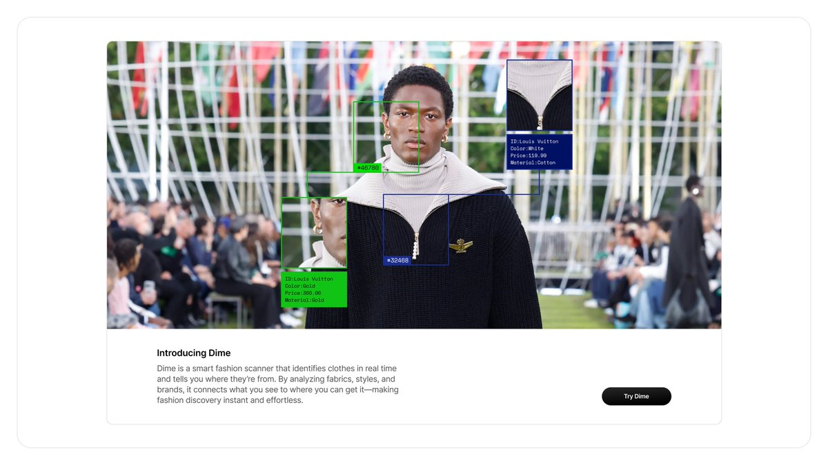 vKureee's tweet photo. A quick concept section for a AI clothes finder

 #UI #design #uidesign https://t.co/6CMYIHeWMx