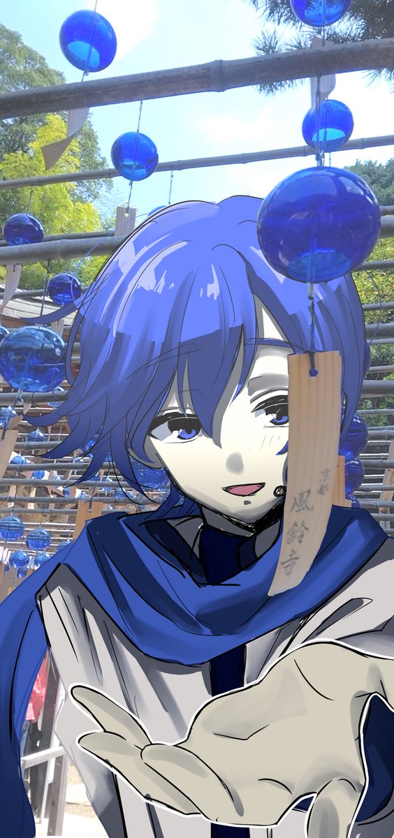 coto_wo's tweet photo. #KAITO 

「綺麗な音ですね。マスター」
🎐タップ推奨です🎐 https://t.co/XpkNZIDM3Y