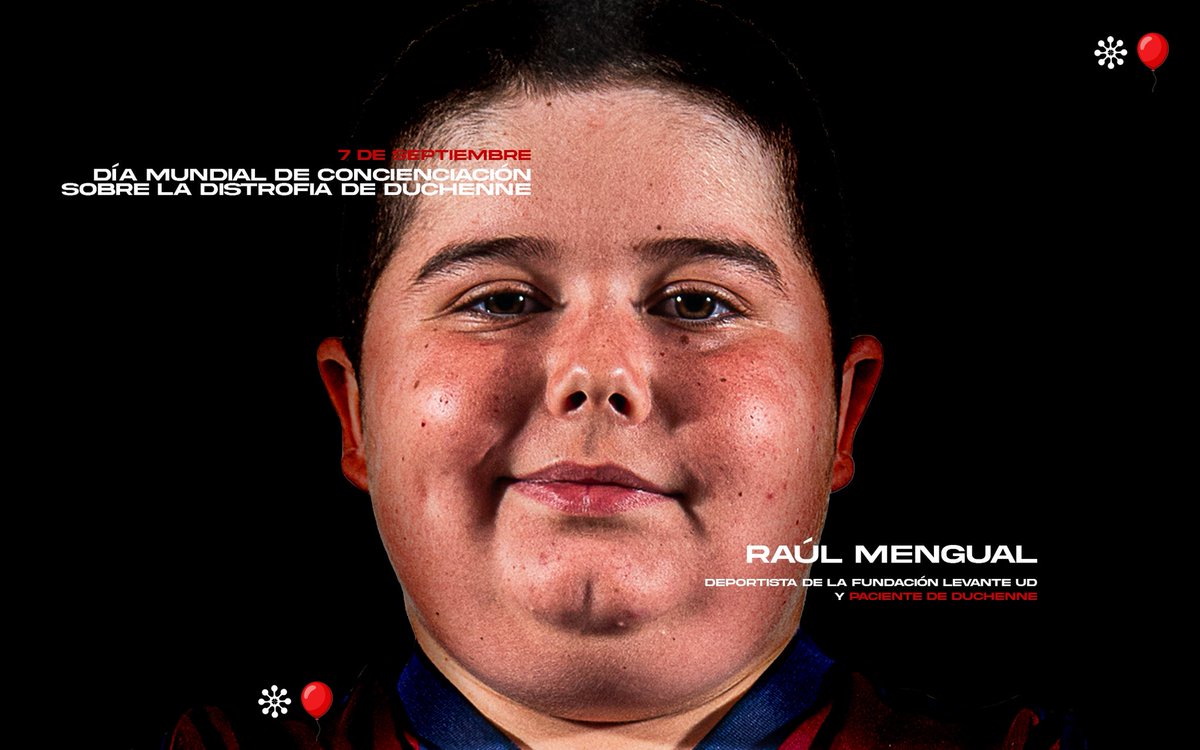 Hoy es el Día Mundial de Concienciación sobre la Distrofia de Duchenne 🎈. Un día para visibilizar y sensibilizarnos acerca de esta enfermedad genética 🧬.

La Distrofia de Duchenne es una enfermedad que causa debilidad muscular progresiva y afecta principalmente a los hombres.