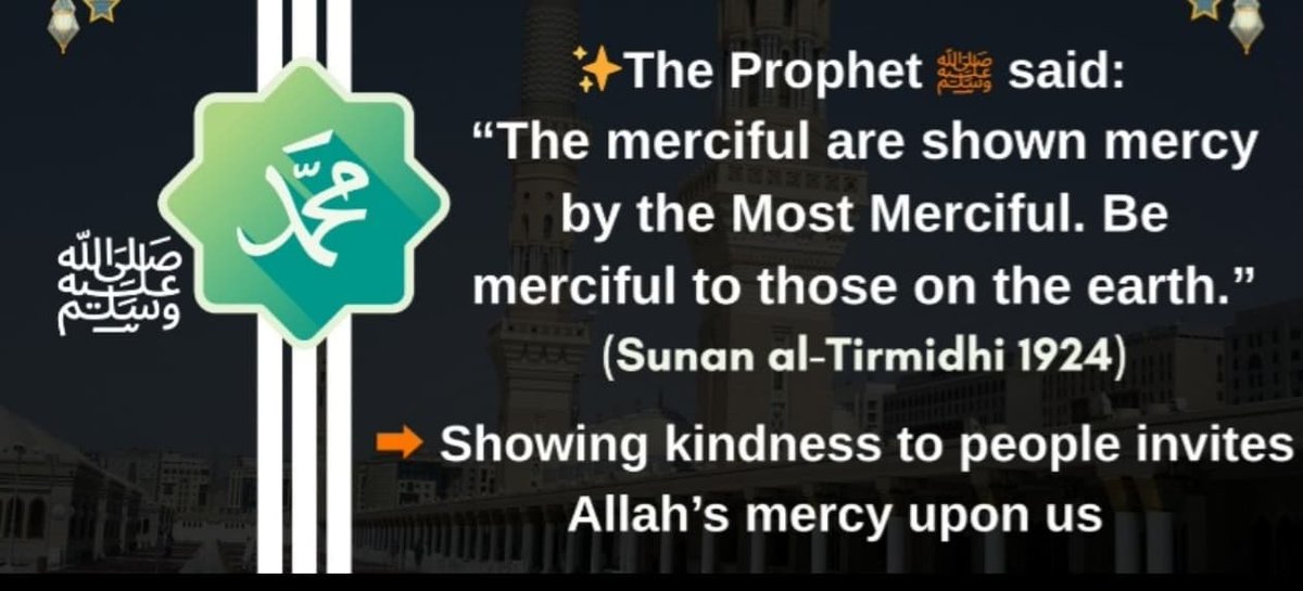 syduddina's tweet image. #ProphetMuhammad4All
وَمَا أَرْسَلْنَاكَ إِلَّا رَحْمَةً لِّلْعَالَمِينَ ﴿١٠٧﴾
We have sent you forth as nothing but MERCY to people of the whole world. 
Read #Quran  21 :107 

#صباح_الخير 
#عیدمیلادخاتم_النبیین