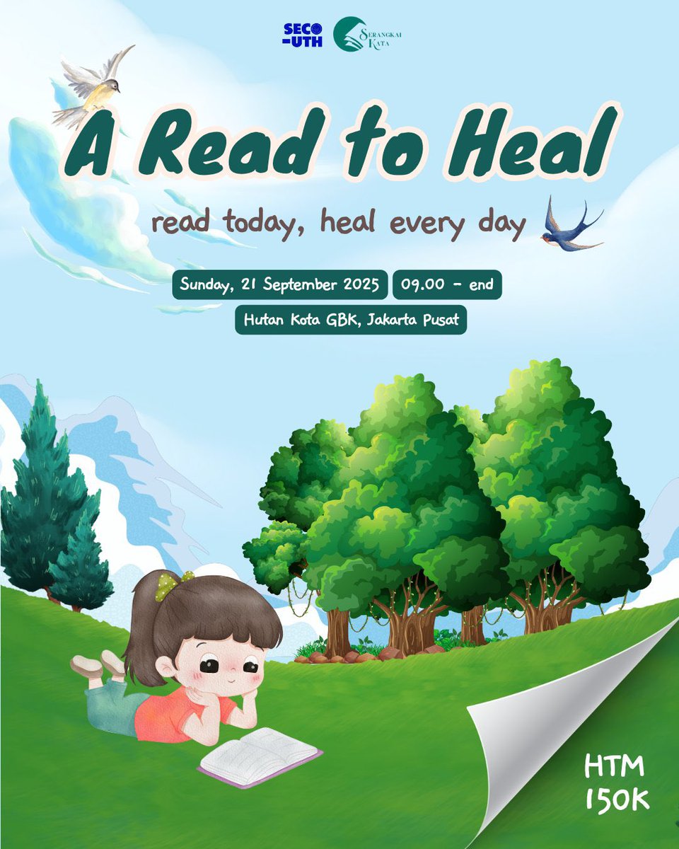 SEC0UTH's tweet image. ㅤ
𝑟𝑒𝑎𝑑 𝑡𝑜𝑑𝑎𝑦, 𝘩𝑒𝑎𝑙 𝑒𝑣𝑒𝑟𝑦 𝑑𝑎𝑦.
ㅤ
𝐒𝐄𝐂𝐎𝐔𝐓𝐇 x 𝐒𝐄𝐑𝐀𝐍𝐆𝐊𝐀𝐈 𝐊𝐀𝐓𝐀 presents:
𝐀 𝐑𝐞𝐚𝐝 𝐭𝐨 𝐇𝐞𝐚𝐥.
ㅤ
#SECOUTHAction #SECOUTHIVITY
ㅤ