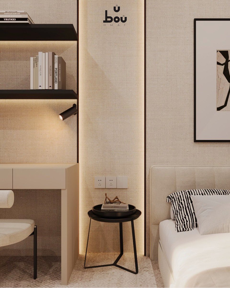 غرفة نوم بتصميم أنيق يجمع بين البساطة والفخامة ✨
تفاصيل عصرية مع لمسات هادئة تخلق أجواء مثالية للراحة والاسترخاء.

مع نمط… كل زاوية في بيتك تتحول لتحفة فنية.
📞 تواصل معنا اليوم وخلي تصميمك يبدأ من هنا.

#الرياض #تصميم #تصميم_داخليَ #اليومالوطنيالسعودي