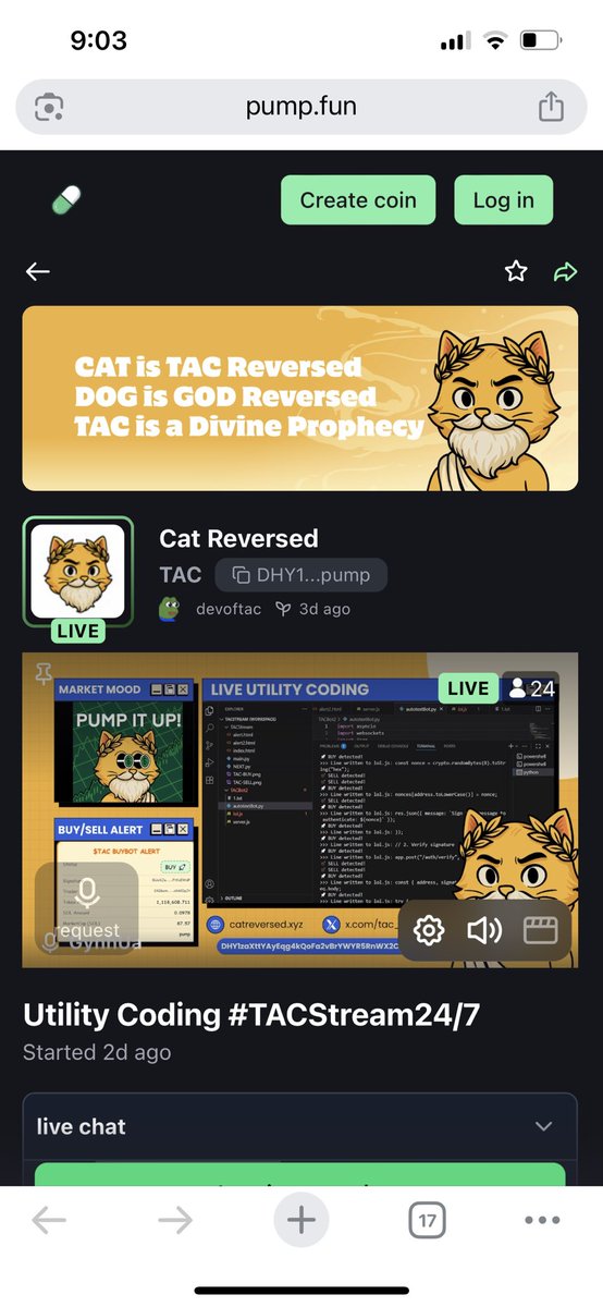 The code is coding by itself thru BUYS on the $TAC chart wow 👀