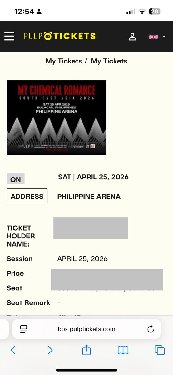 Rixi1004's tweet photo. OMG I GOT MY CHEMICAL ROMANCE TICKETS!!! 🖤😭 Huge shoutout to @NicoGee101 for the lifesaver assistance. Superbait pa sa DM.

Woooh Black Parade next year!! 🎸✨

#MyChemicalRomanceinPH2026
 #VLCTProofs

My friends also secured their Jhope and SVT tixs through them. https://t.co/39QoCI92MU