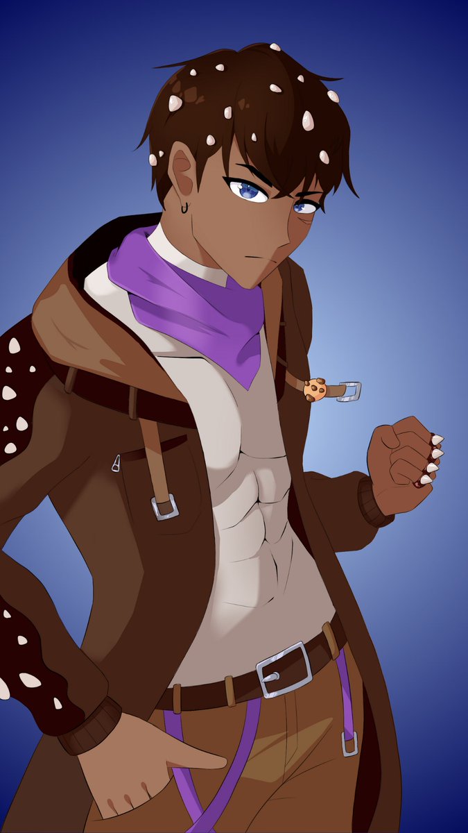 Les presento a Galleton!! 💖

Él es mi pareja y también el subcapitán de la pandilla galleta. Solo lo pude mostrar en el redebut, así que aquí lo tienen!! 

¿Qué les parece? ¿Se dieron cuenta de los accesorios matching que tenemos?👀

🎨<a href="/KfesoVTuber/">Kfesito</a>