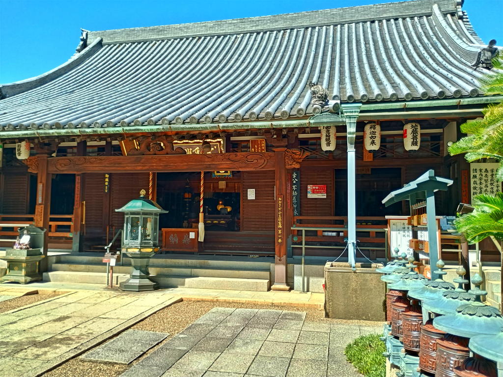 LostZeroStation's tweet photo. 9/6，⑥ #法樂寺 を参拝
　花御朱印を頂きました。😊
　#六十六花御朱印巡り 第20番
#御朱印めぐり  #大阪市東住吉区 https://t.co/th099dg7Nw