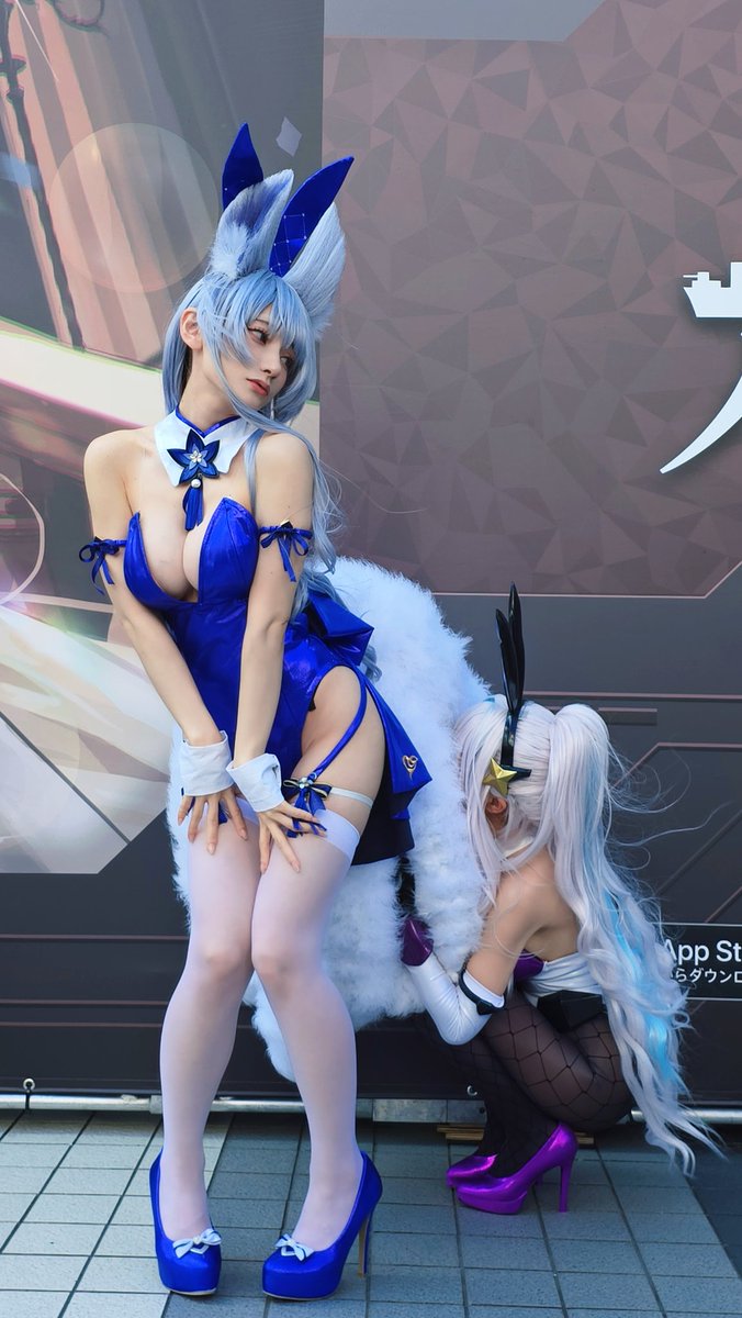 Sashiba11's tweet photo. 2025.9.7 アズールレーン 8th Anniversary-

この人たち、今日もイチャついてる……

信濃(バニー) / 尊みを感じて桜井さん (@angelia_lapin)
キアサージ(バニー) / シスルさん (@Sithle011)

 #アズレンEXPO   #アズレン8周年 https://t.co/bXlMLIu282