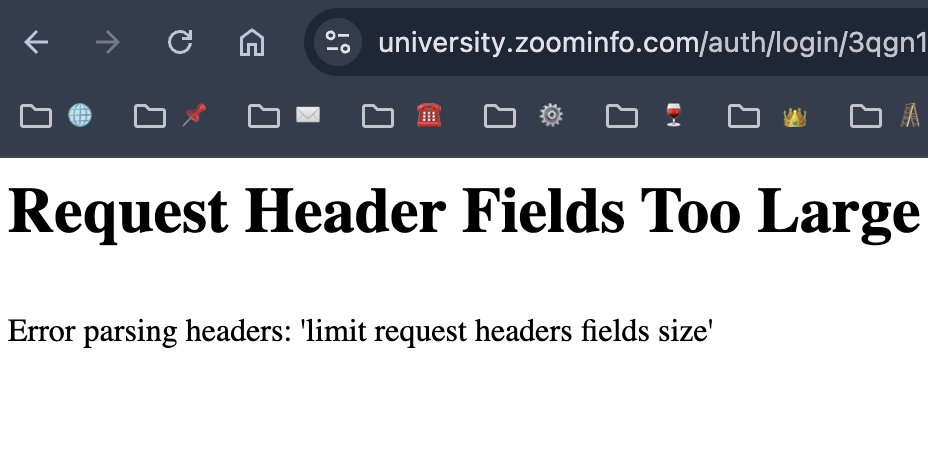 anandb4141's tweet photo. @ZoomInfo the amount of effort to log into this platform is out of proportion.  :) https://t.co/fq6nKk2d1y