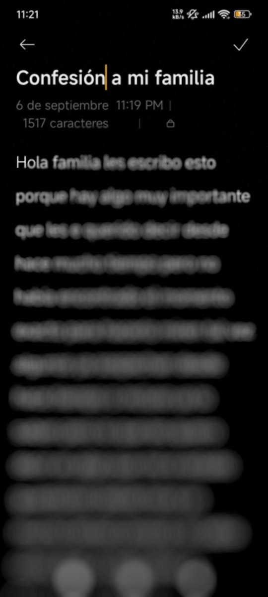 En mi cumpleaños les leeré está carta a mi familia 😿