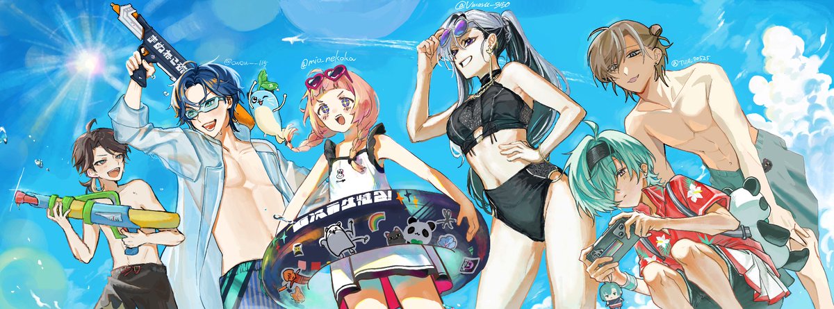 七次元生徒会合作‼️
夏まだまだ終わらないぞ~！！！
#七次元掲示板