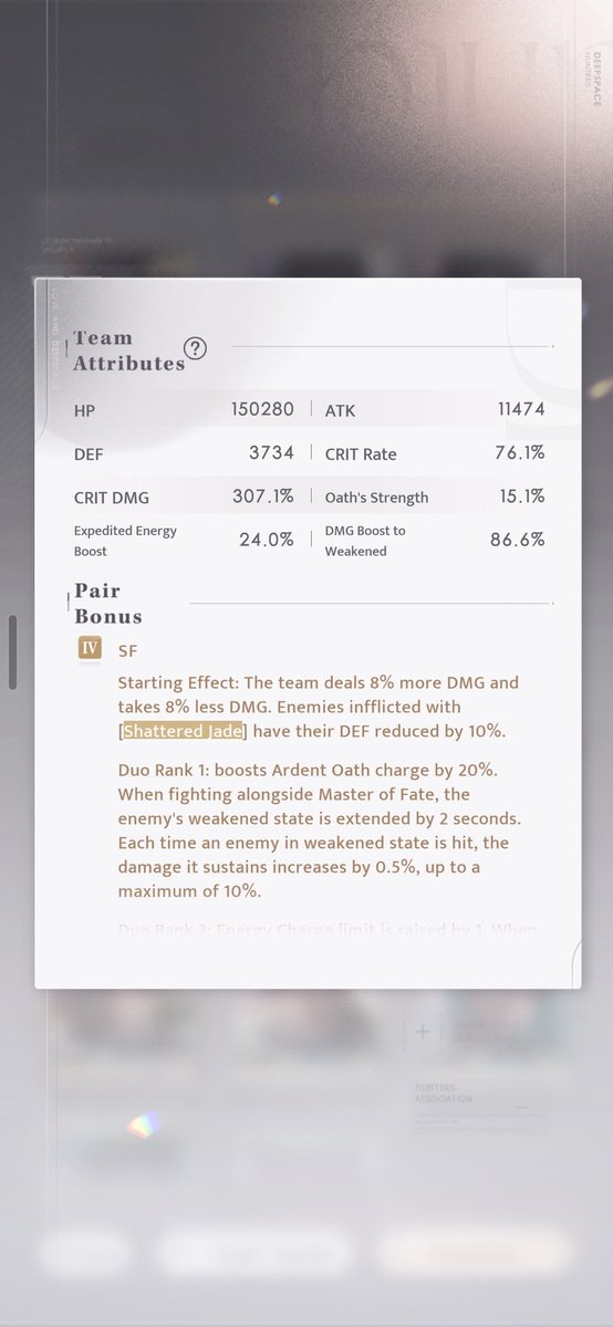i got 3 matching stellas for 290, but sometimes not all wanderers got shattered jade, therefore i could not trigger jadesunder. 

for wanderers who love to form a circular attack form on me, spiritual sword is a little tricky because the weapon attacks in linear 😔😭