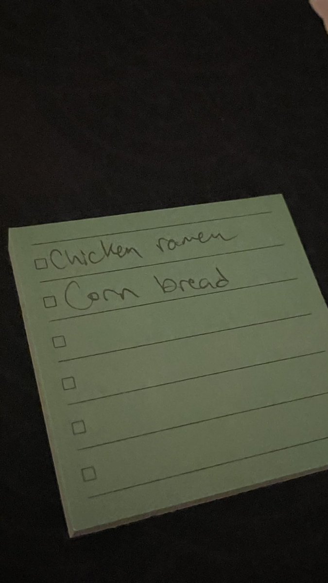Throwback to when I got high &amp; made a grocery list with 2 things