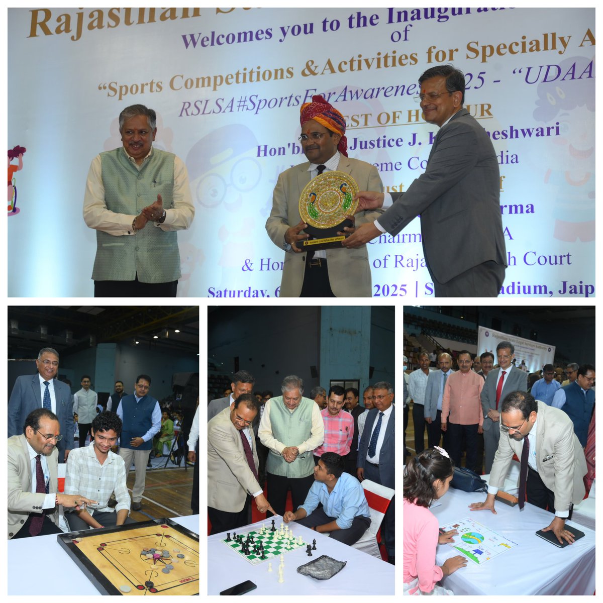 Rajasthan State Legal Services Authority inaugurated
“UDAAN 2.0 – Sports Competitions &amp; Activities for Specially Abled Children.”