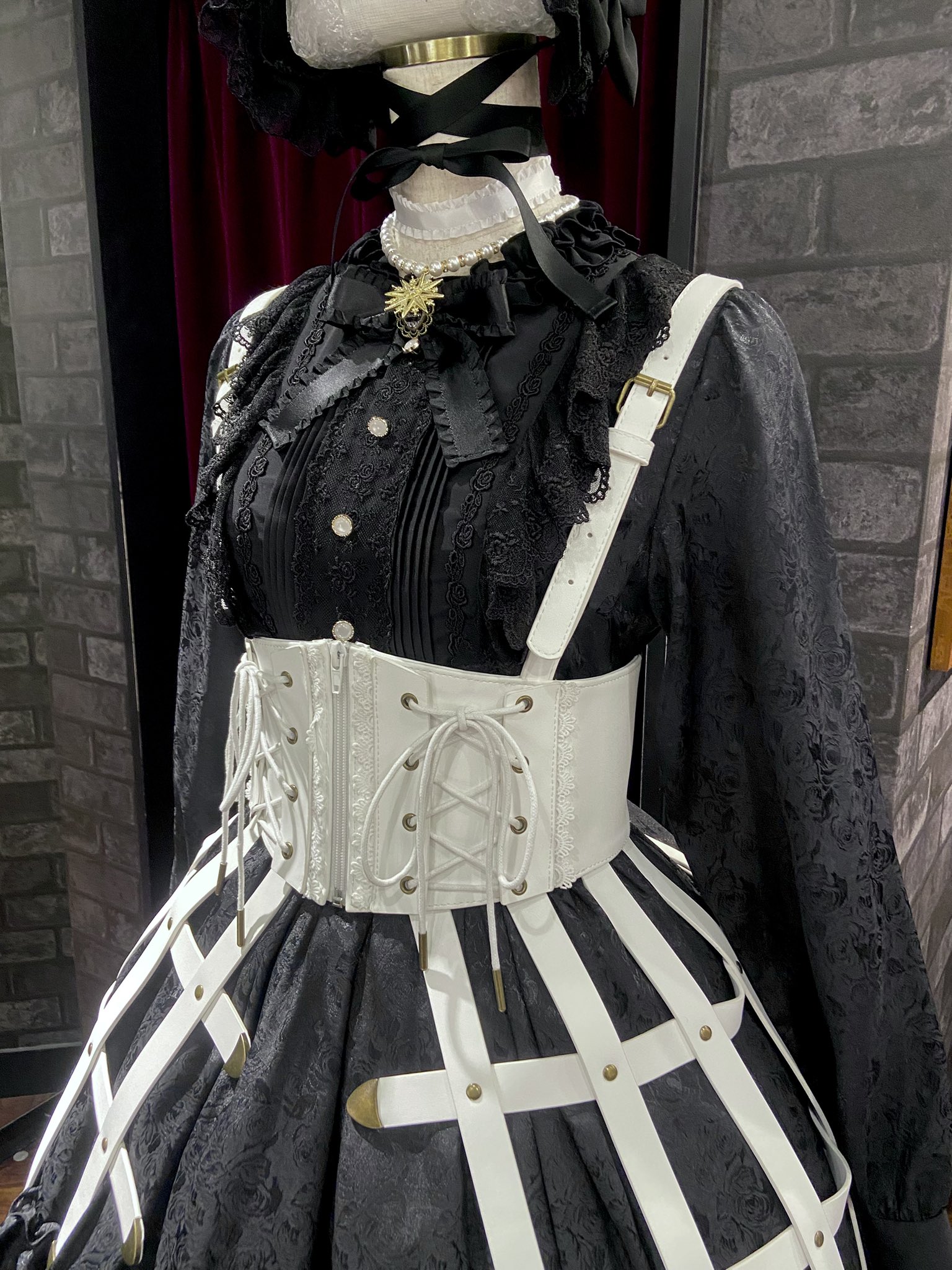 タグ付き♥ネイビージャガードレースアップロングコルセットPIERROTピエロ 🎪ATELIER-PIERROT大阪店🎪 on X: 