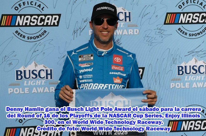 redlatinastl.com/noticia/deport…
Denny Hamlin hace historia en la clasificación del Enjoy Illinois 300
Denny Hamlin Sets Track Record to Claim Pole for Enjoy Illinois 300 <a href="/NASCAR/">NASCAR</a>  <a href="/dennyhamlin/">Denny Hamlin</a>
