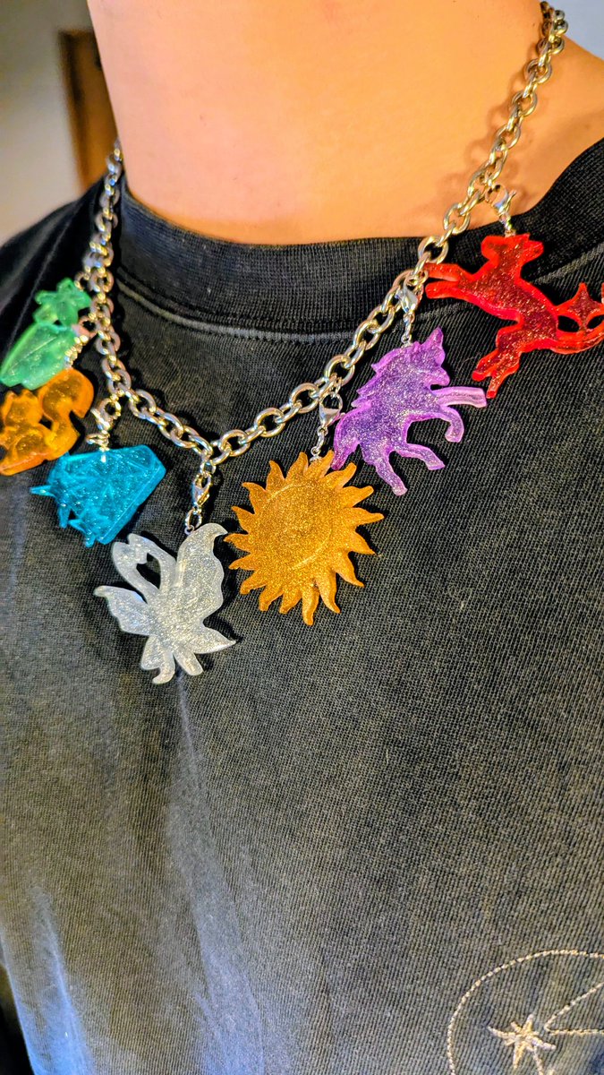 Sea_Owl_Co's tweet image. XGネックレス（兼ウォレットチェーン）完成👽🪐✨🌠

🦋🌞💎🦄🐿🐕🍄

エキシビション行ってきます🌹

 #XG  #XG_ThefirstHOWL_EXHIBITION 
 #XGALX