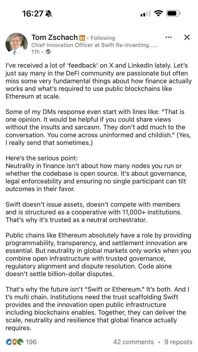 veilGazer's tweet image. day 58 of asking @sershokunin for uLINK

swift innovation officer has been hard shilling link on linkedin to fresh bagholders what's your excuse to not bagwork?