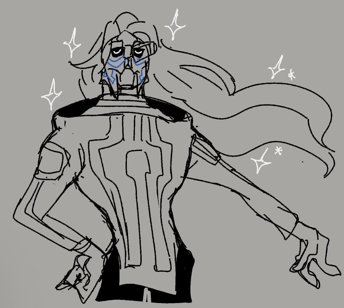 my blonde garrus fan art, gn
